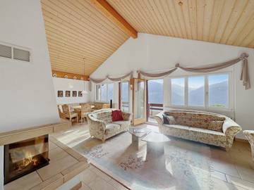 Gîte pour 6 personnes, avec balcon à Mollens
