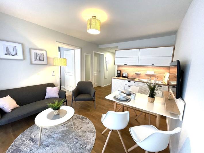 Ferienwohnung für 4 Personen, mit Sauna und Balkon in Fuhlendorf