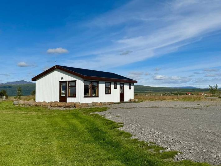 Ferienhaus für 6 Personen, mit Ausblick und Terrasse, kinderfreundlich in Island