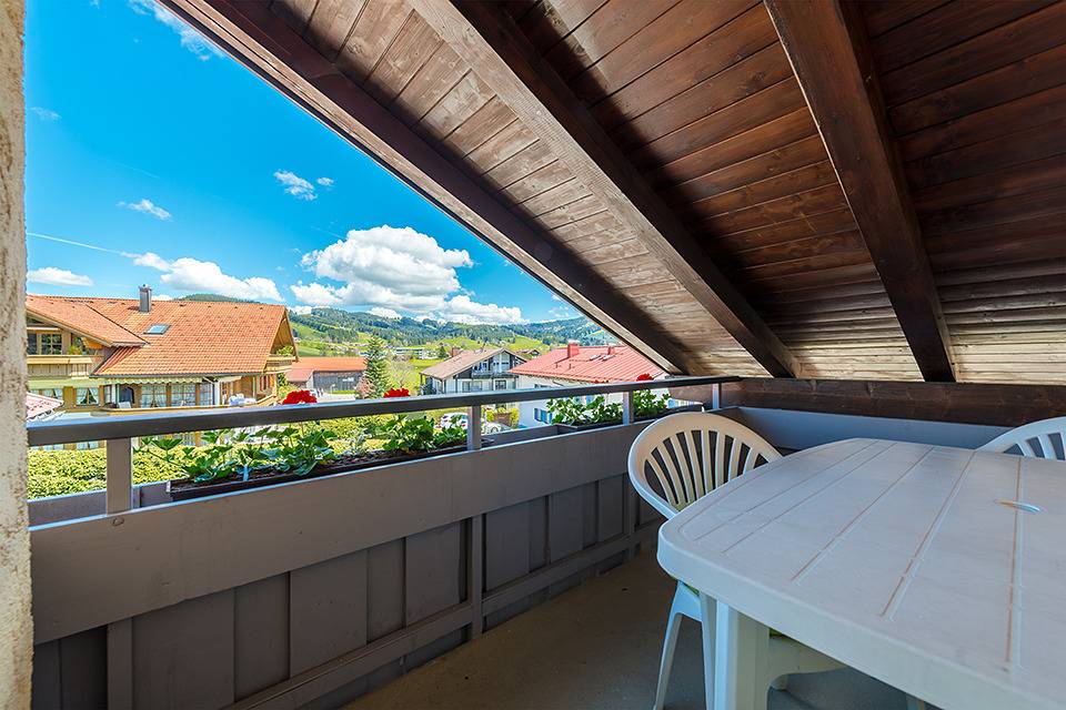 Einzelzimmer Balkon in Oberstaufen, Bayerisch Schwaben