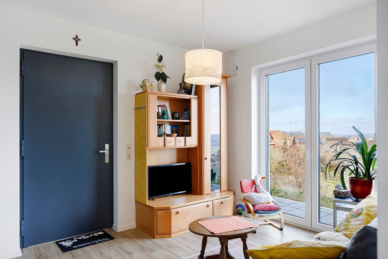 Appartement entier, Appartement 'Am Rothen Hang' avec vue sur la montagne, terrasse privée et Wi-Fi in Oberelsbach, Rhön-Bayern