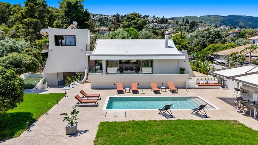 Villa pour 6 personnes, avec vue sur l’océan et jardin dans Ligia