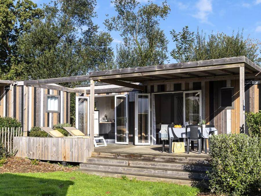 Camping Le Village Perrosien - Mobilheim 4 personen - 3-Zimmer-Hütte 4 Personen Klimatisiert + Tv in Perros-Guirec, Rosa Granitküste
