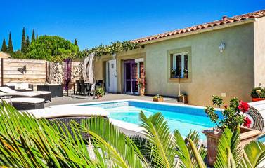 Location de vacances pour 6 personnes, avec terrasse et piscine, animaux acceptés à Tavel