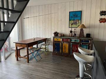 Gîte pour 4 personnes, avec balcon dans Plage De La Jetee Andernos Les Bains