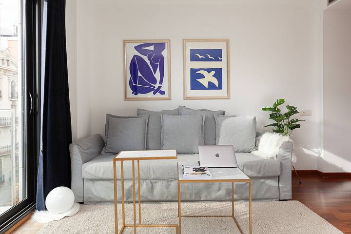 Location de vacances pour 4 personnes, avec terrasse à Barcelone