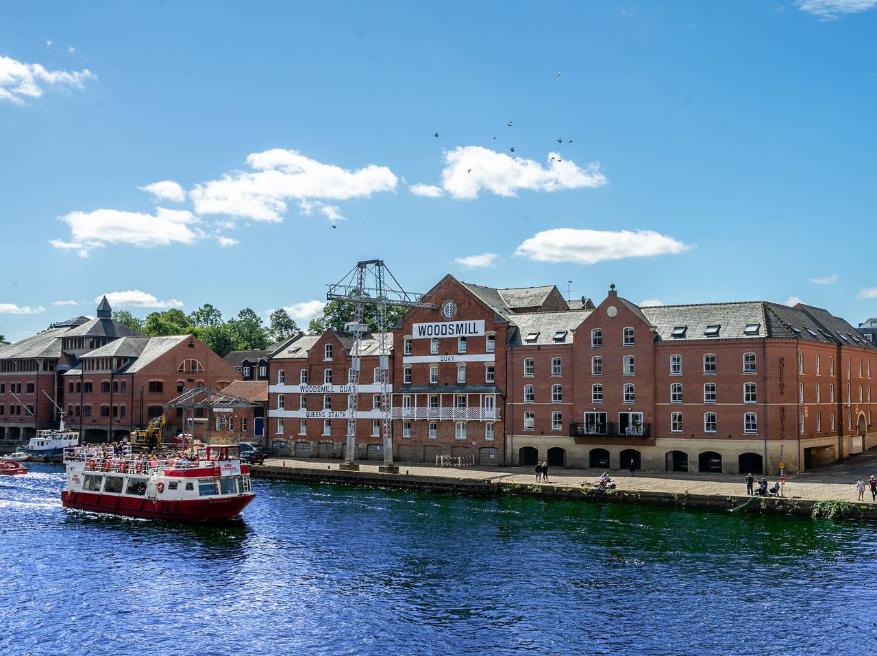 Quayside in York, Yorkshire