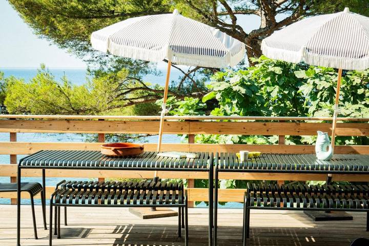 Location de vacances pour 6 personnes, avec vue ainsi que jardin et bassin pour enfant dans Plage du Pin de Galle - 2