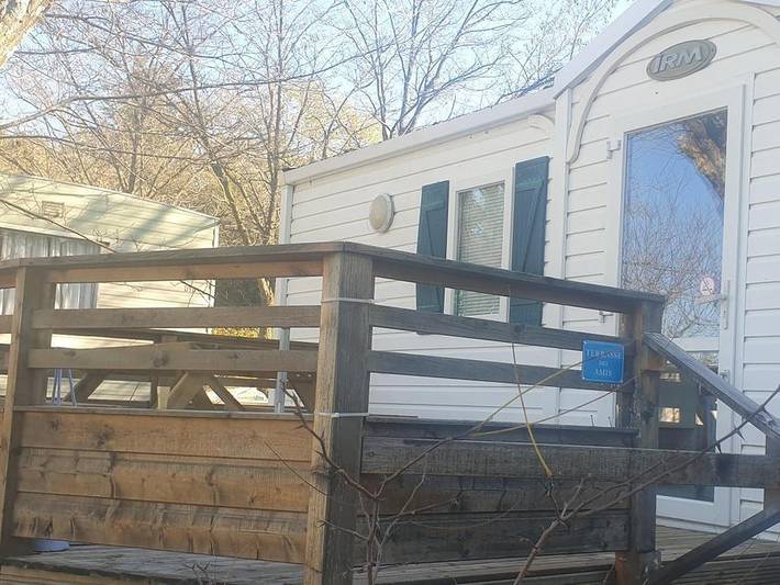 Camping La Résidence d'été - Mobilheim 4 personen - Cottage Confort Clim - 24 m² - 2 Zimmer - 4 pers - klimatisiert in Saint-Remèze, Privas (arrondissement)