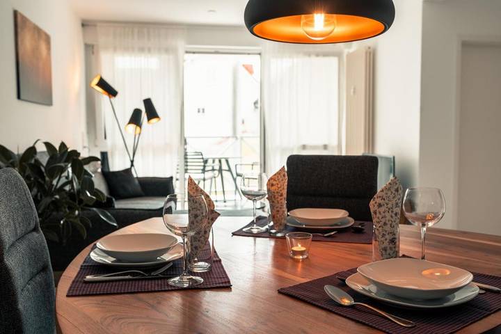 Ferienwohnung für 4 Personen, mit Balkon und Ausblick in Frickenhausen am Main