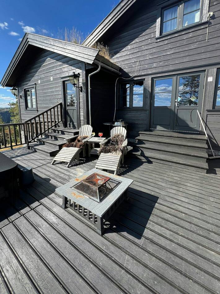 Ferienhaus für 9 Personen, mit Terrasse und Sauna in Telemark