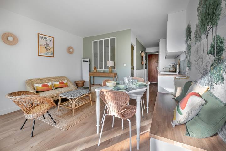 Appartement de vacances pour 3 personnes, avec balcon à La Baule-Escoublac