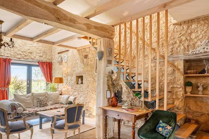 Maison de vacances pour 4 personnes, avec jardin et jacuzzi