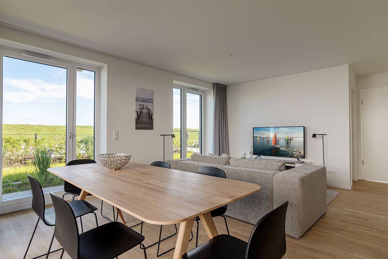 Ganze Wohnung, Ferienwohnung Strandlounge - moderne Wohnung in Toplage direkt am Strand in Kalifornien (Ostsee), Schönberg