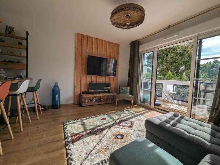 Gîte pour 4 personnes, avec balcon dans Taussat