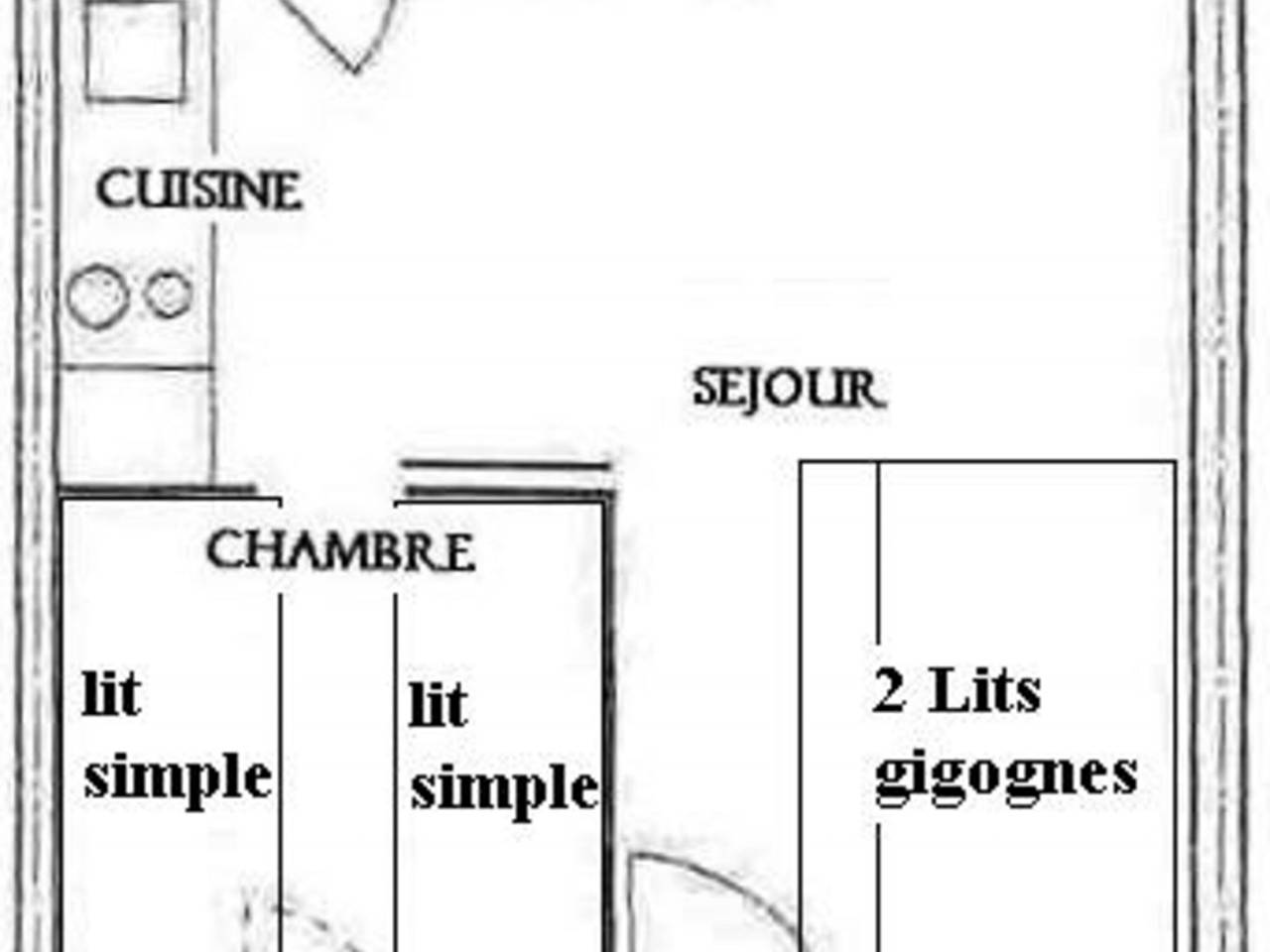 Appartement entier, Appartement rénové 4 pers, balcon, Plagne Soleil in La Plagne, La Plagne-Tarentaise