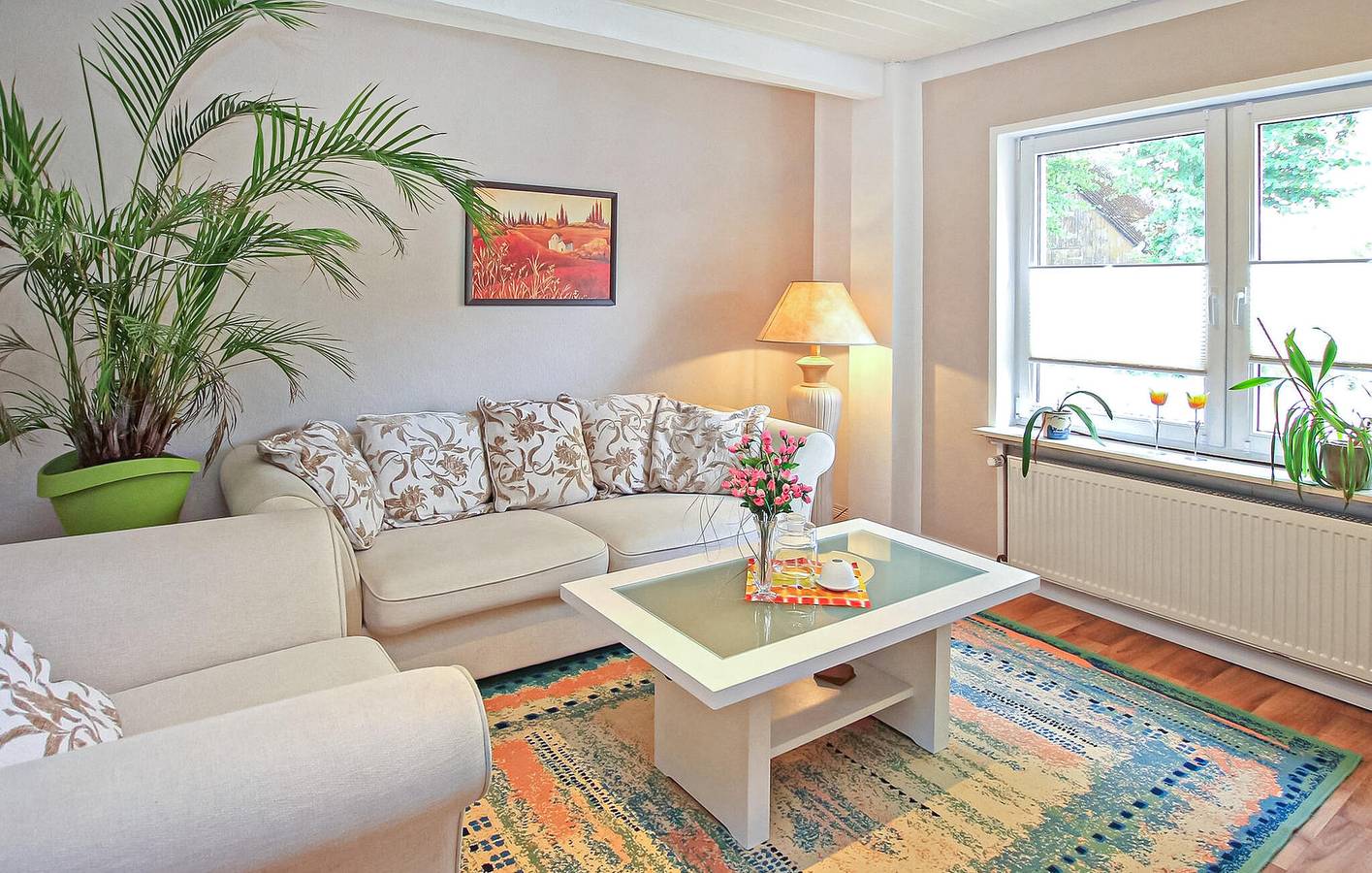 Ganze Ferienwohnung, Gemütlicher Rückzugsort am See mit Terrasse, Parkplatz und TV in Grabowhöfe, Mecklenburgische Seenplatte