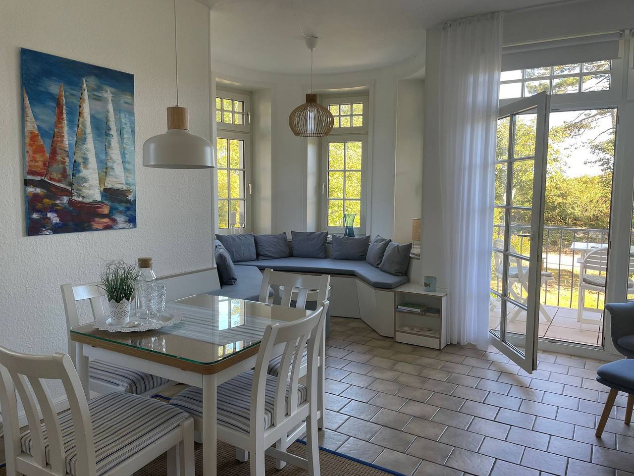 Ganze Ferienwohnung, Haus Olhörn - Wohnung Leuchtturmblick in Wyk auf Föhr (Stadt), Wyk auf Föhr