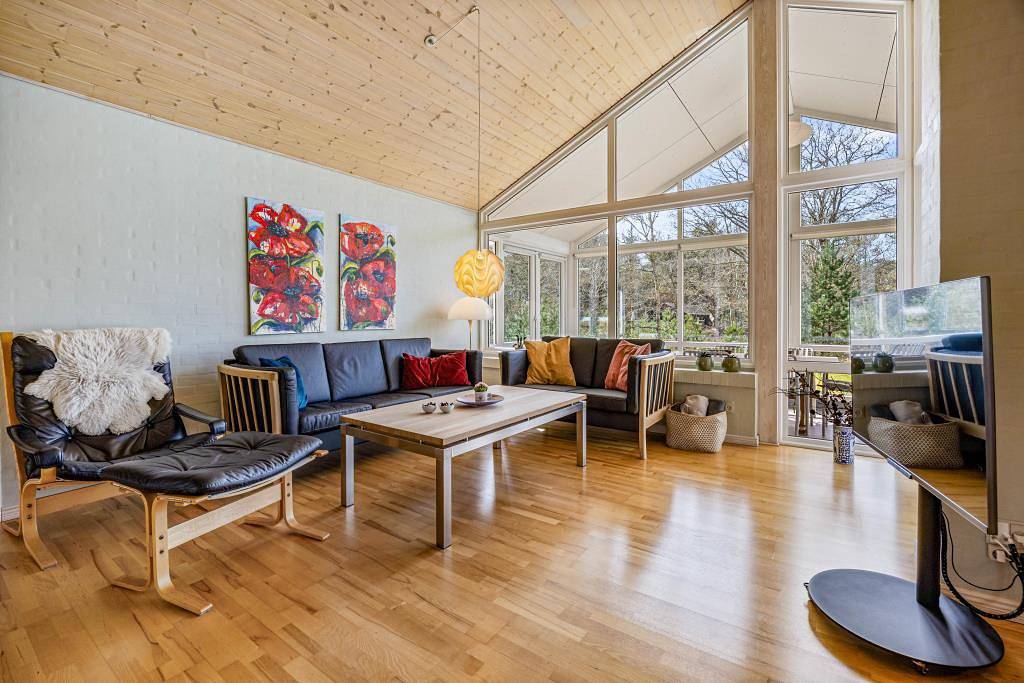 Schönes Ferienhaus mit Wintergarten und Sauna für 6 Personen  in Lodbjerg Hede, Ringkøbing