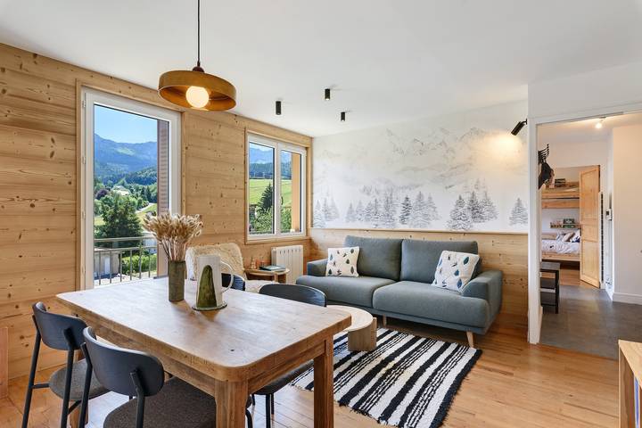 Entire apartment, La Tanière – Family Apartment / Mountain View / Walk to Center / Ski & Nature in Villard-de-Lans, Parc naturel régional du Vercors