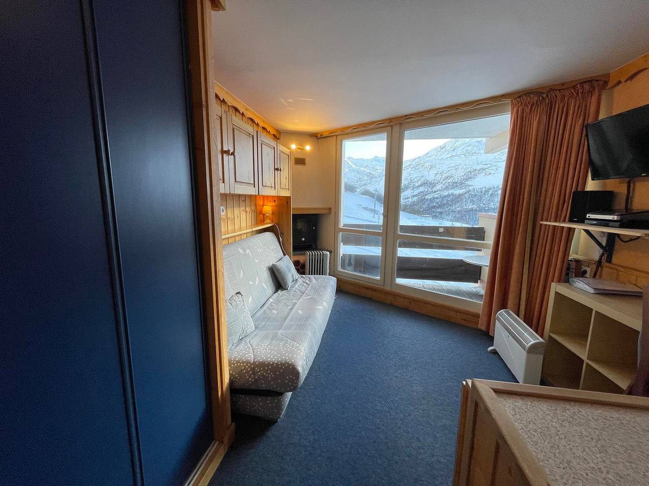 Gehele studio, 19m² Studio for 3 with south-facing balcony, Les Menuires in Les Menuires, Saint-Martin-de-Belleville