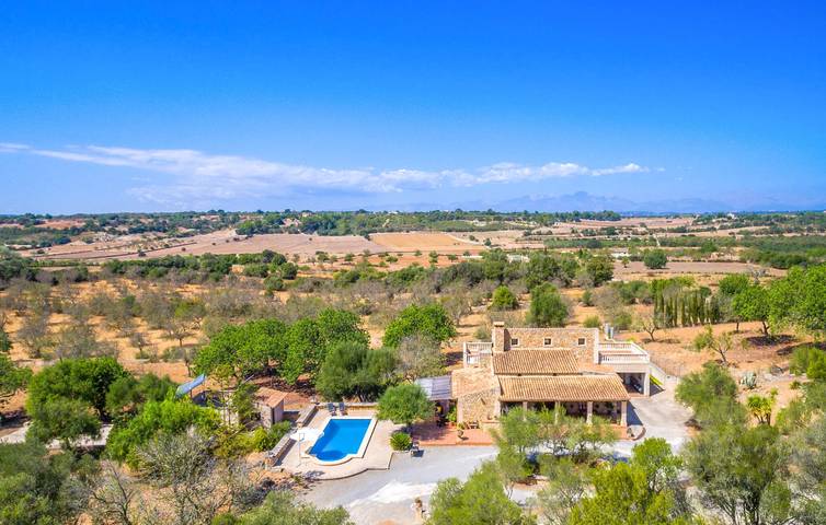 Sunny Terrace Apartment with Pool and Grill in Ariany, Majorca Center