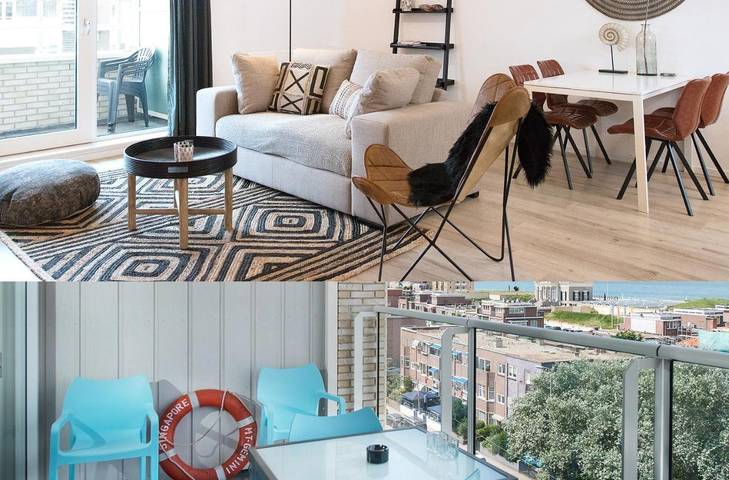Apartament wakacyjny dla 3 osób, z taras i widok w Scheveningen