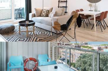 Ferienwohnung für 3 Personen, mit Terrasse und Ausblick in Scheveningen