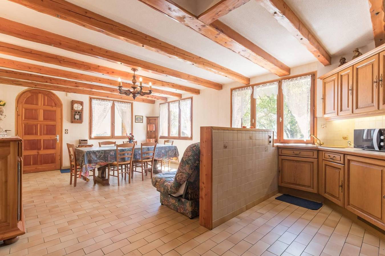 Monolocale intero, Maison de Briancon - Monolocale con mezzanino per 4 persone in Briançon, Serre Chevalier