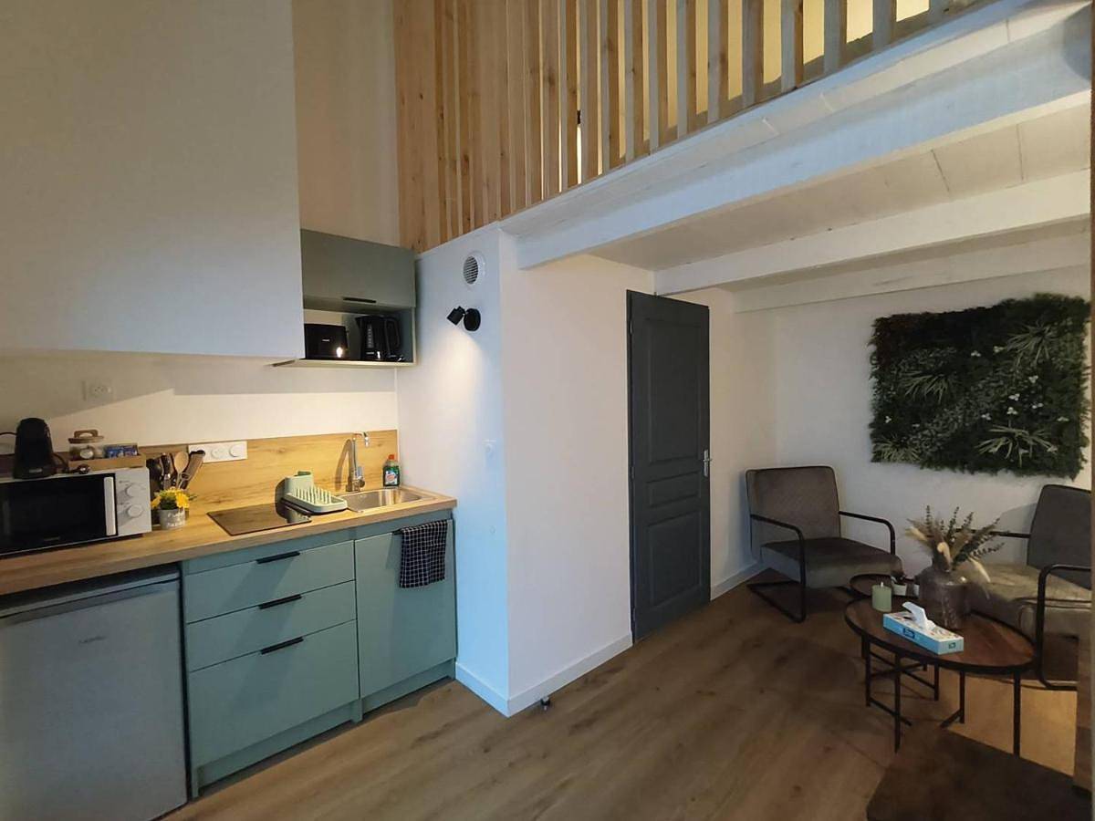 Appartement entier, One-Bedroom Apartment with Terrace in Bourg-Argental, Parc Naturel Régional du Pilat