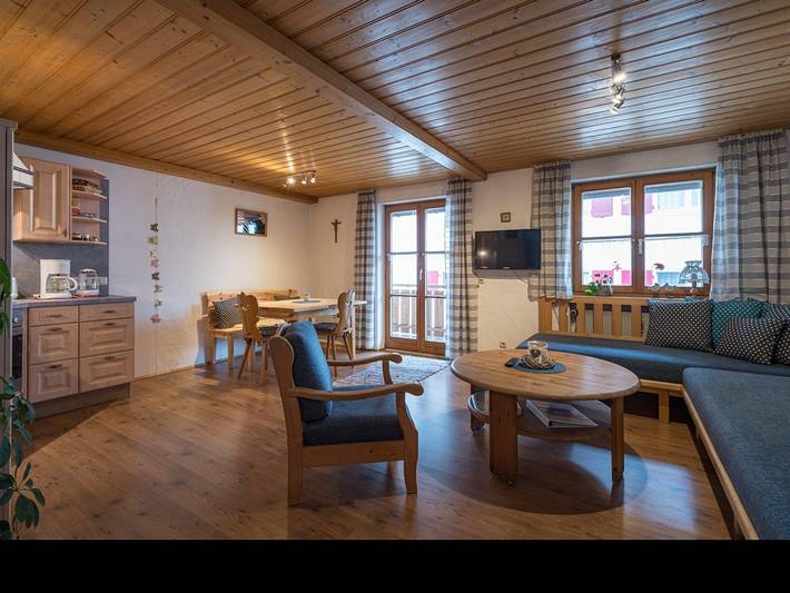 Ferienwohnung für 2 Personen, mit Balkon und Balkon/Terrasse sowie Terrasse und Garten in Pfronten - 4