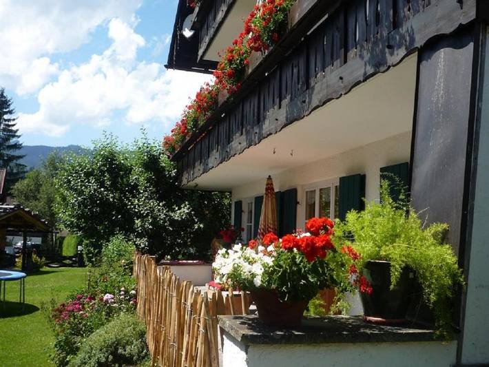 Ferienwohnung für 2 Personen, mit Balkon und Balkon/Terrasse sowie Terrasse und Sauna im Allgäu