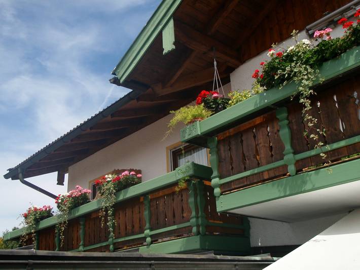 Ferienwohnung für 3 Personen, mit Balkon und Garten