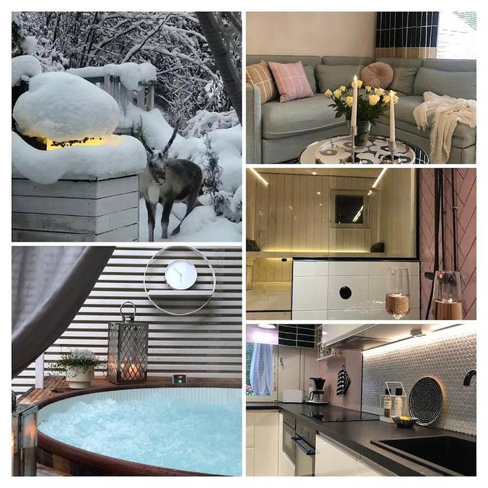 Ferienwohnung für 7 Personen, mit Garten und Sauna sowie Ausblick, mit Haustier in Rovaniemi