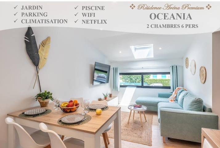 Location de vacances pour 6 personnes, avec jardin ainsi que piscine et vue à Saint-Vincent-de-Tyrosse - 2
