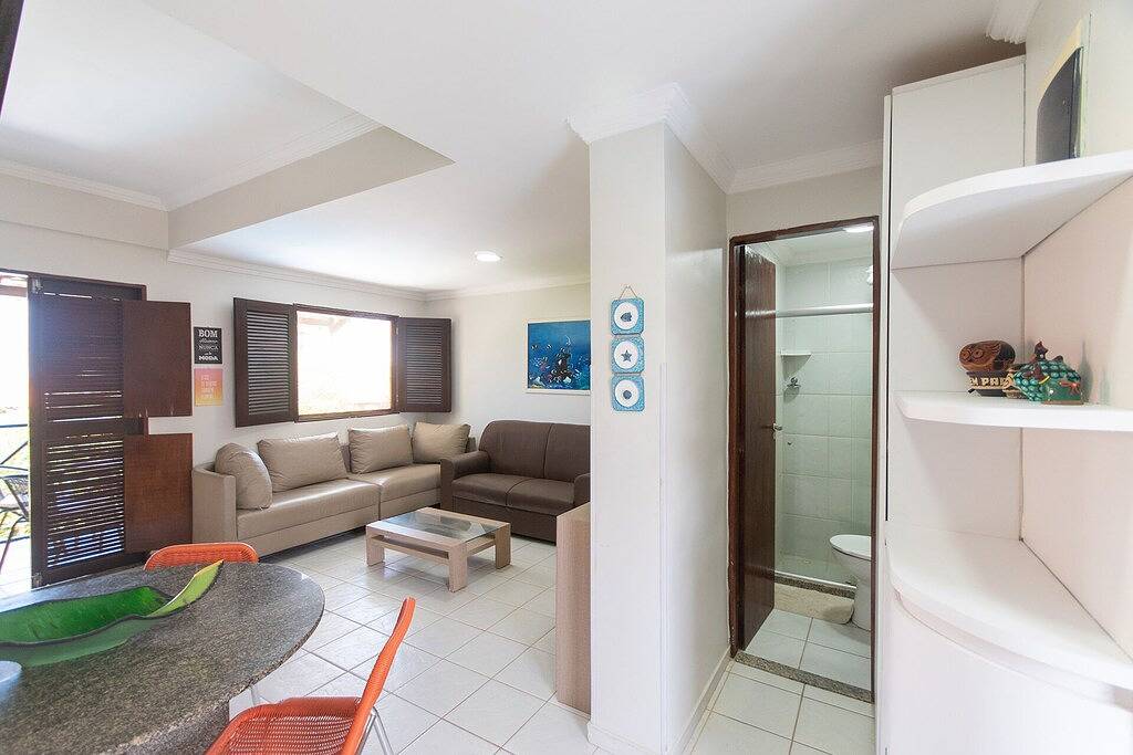 Ganze Wohnung, Schöne Wohnung Nr. 14 in Wohnanlage mit Pool, 3 Qts, Meerblick in 12X ohne Interesse in Praia Porto de Galinhas, Litoral Sul de Pernambuco