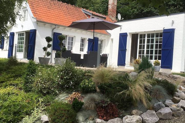 Location de vacances pour 7 personnes, avec Jardin à Godewaersvelde