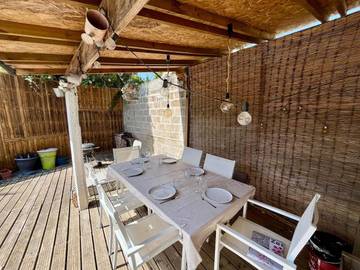Location de vacances pour 6 personnes, avec terrasse à Le Champ-Saint-Père