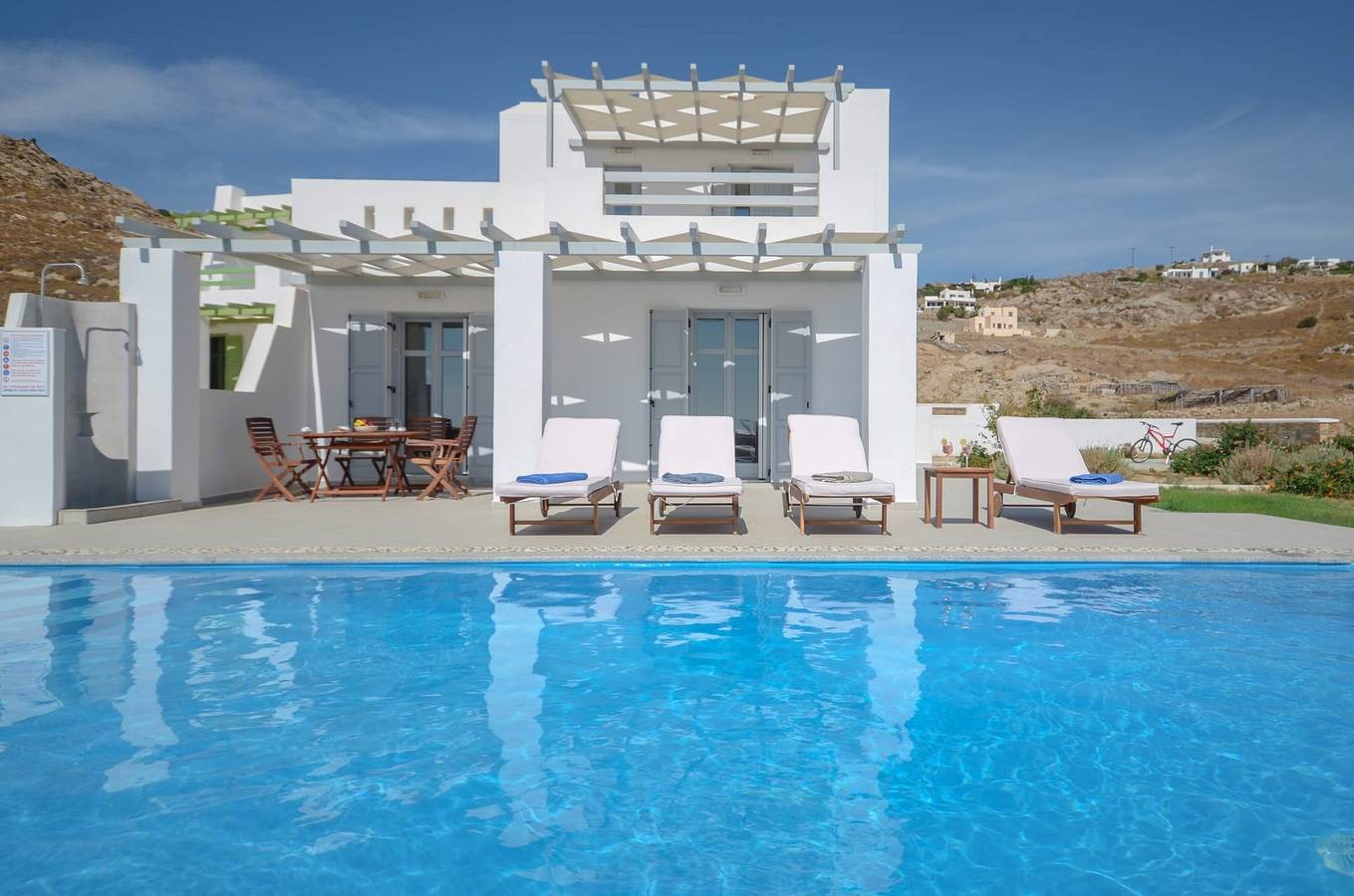 Dazzling Naxos Villa | Villa Eleusis | 2 Bedrooms| Private Pool | Veranda with Outdoor Furniture | Beautiful Sea View | Parking Area | Mikri Vigla in Cyclades
