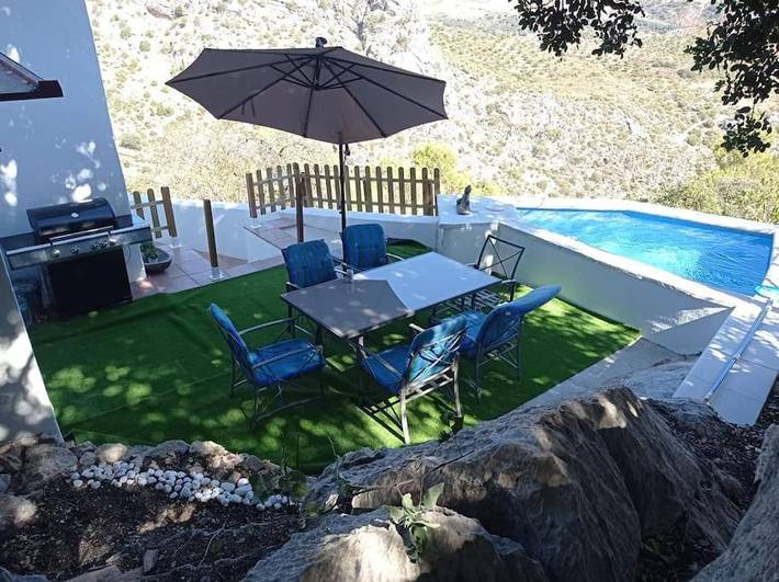Maison de vacances pour 4 personnes, avec piscine ainsi que vue et terrasse - 1
