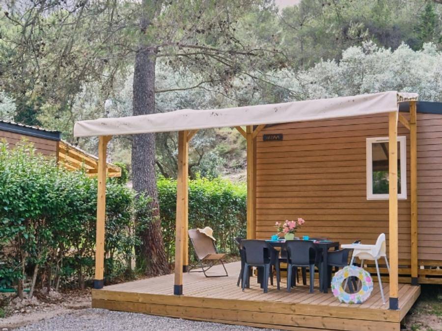 Camping La Vallée Heureuse Pausado - Mobilheim 6 personen - Premium in Orgon, Arles und Umgebung