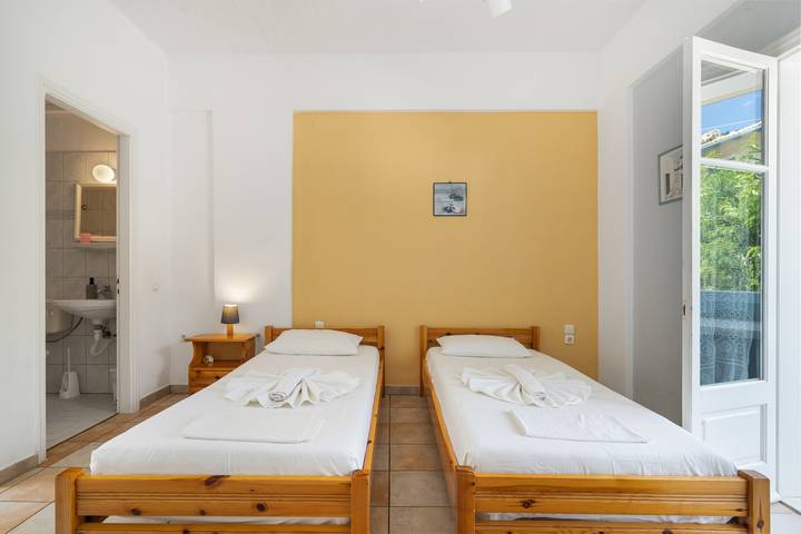 Studio für 2 Personen, mit Balkon und Garten
