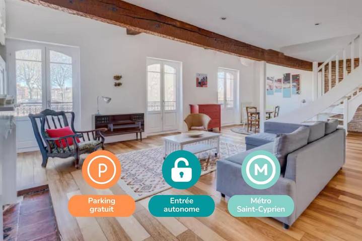 Gîte pour 6 personnes dans Le Chateau D Eau Toulouse