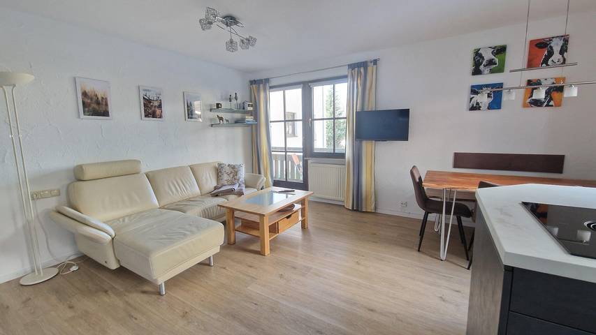 Ferienwohnung für 4 Personen, mit Balkon und Pool sowie Sauna im Allgäu