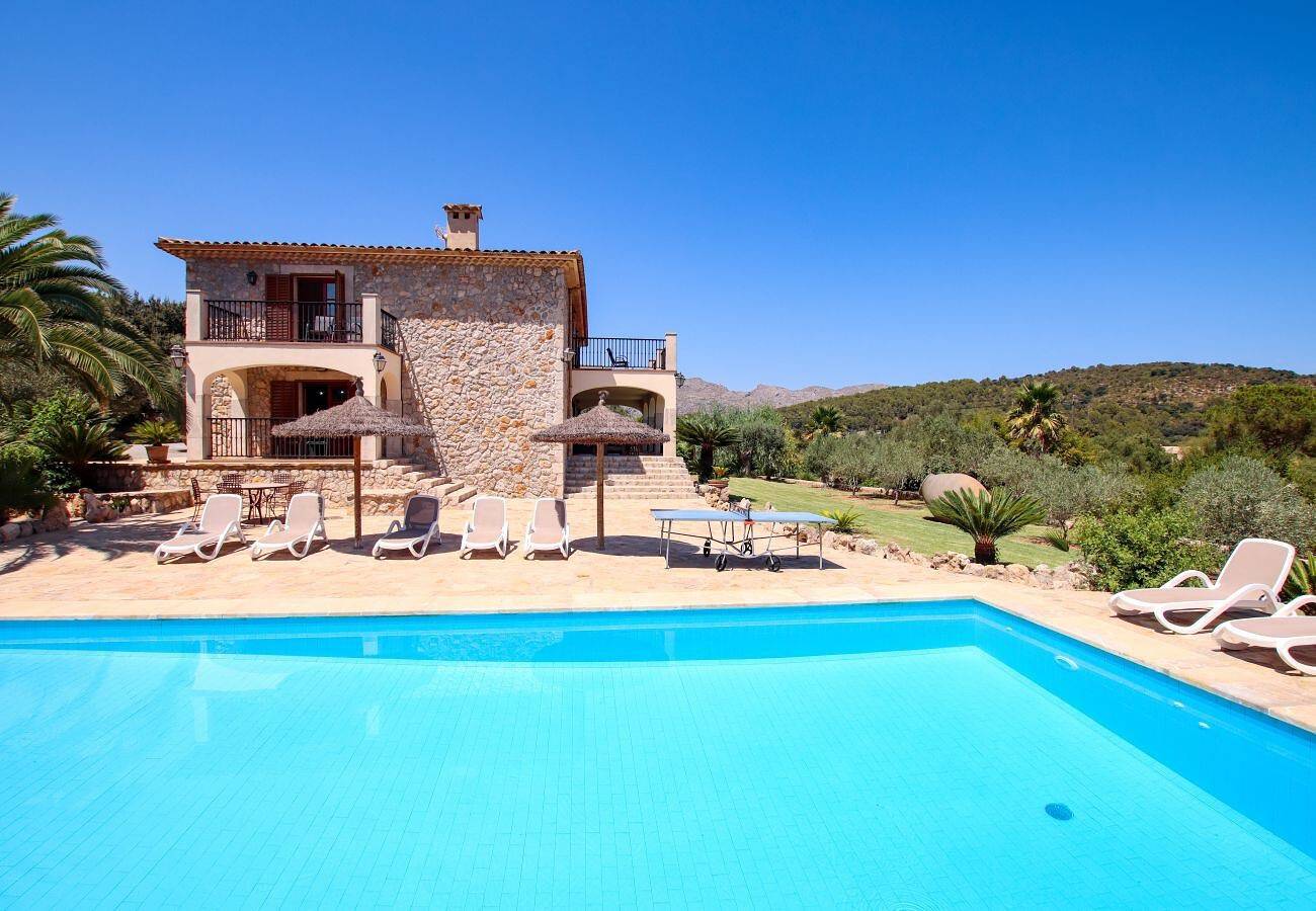 Villa "Plomera" con piscina privata e Wi-Fi in Pollença, Maiorca settentrionale