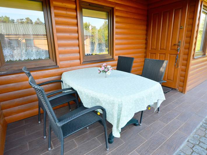 Einstöckiges Ferienhaus mit Garten in Strandnähe in Rosnowo, Powiat Koszaliński