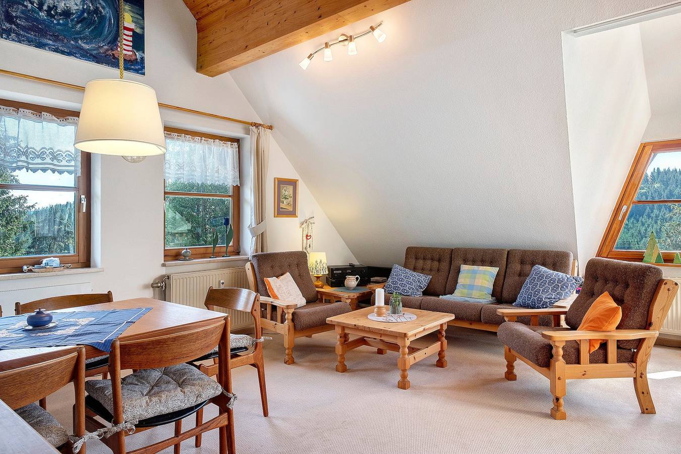 Ganze Wohnung, Apartment "Im Schwartzwald" mit Waldblick, überdachten Balkon, Sauna, nähe Titisee und Feldberg in Falkau (Feldberg), Feldberg