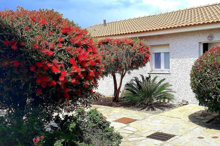 Maison de vacances pour 4 personnes, avec jardin ainsi que piscine et terrasse