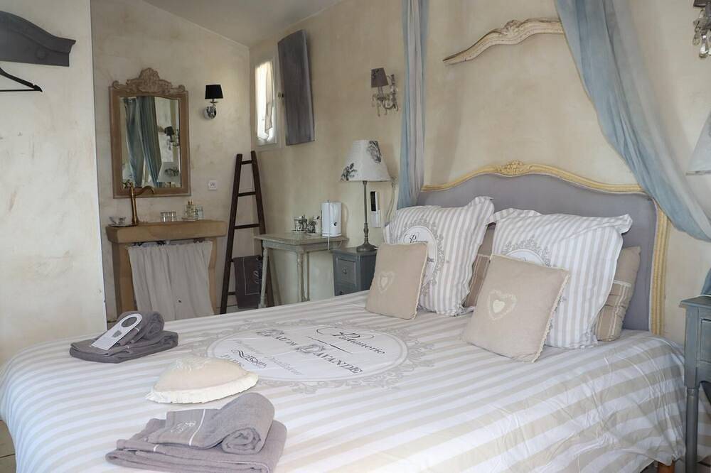 Double room-Comfort-Ensuite with Shower-Garden view in Bouc-Bel-Air, Aix-en-Provence region