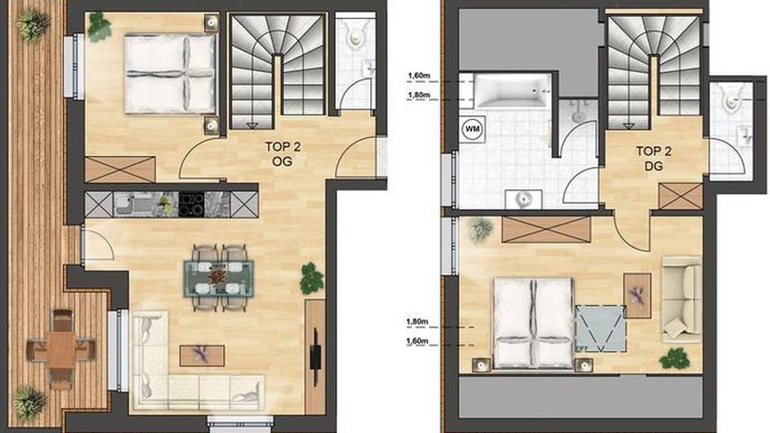 Gîte pour 4 personnes, avec balcon à Bezau - 4